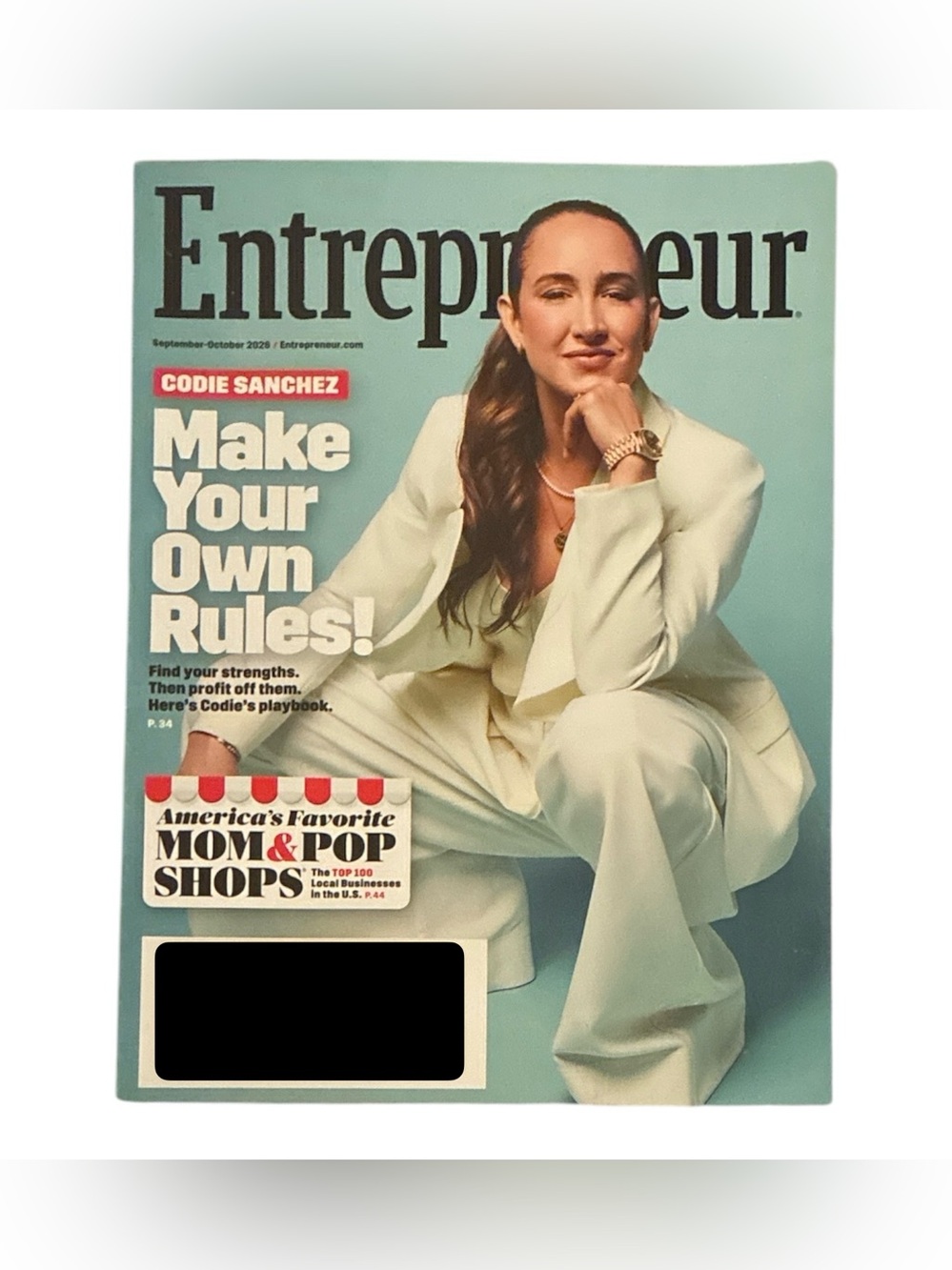Entrepreneur Magazine September October 2026 Codie Sanchez Make Your Own Rules